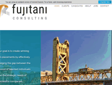 Tablet Screenshot of fujitaniconsulting.com